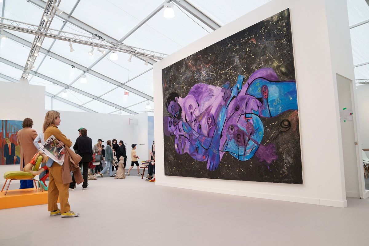 Inside the main tent at Frieze Los Angeles's 2023 edition Eric Thayer