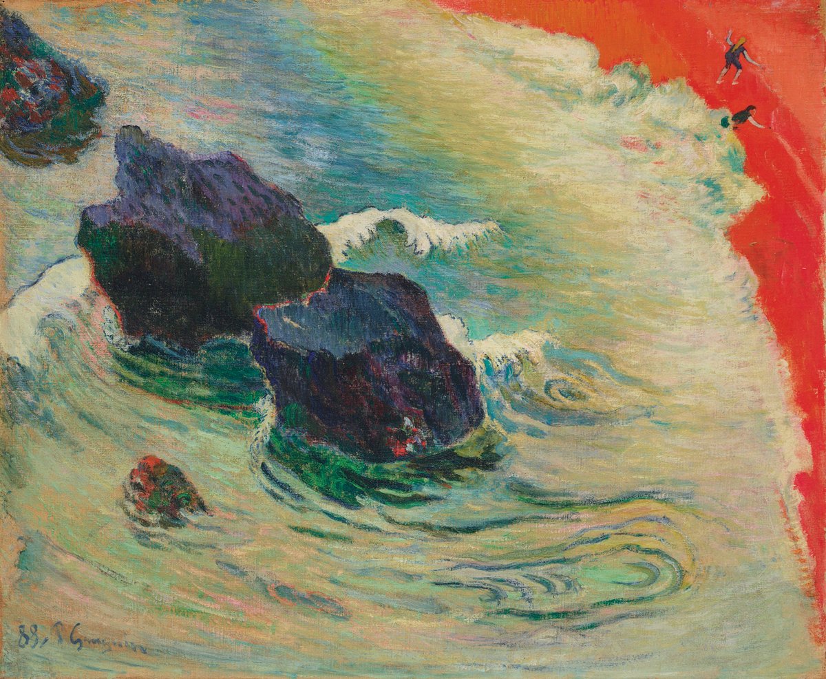 Paul Gauguin's La Vague (1888) is part of the Peggy and David Rockefeller collection on show at Christie's Christie’s Images Ltd