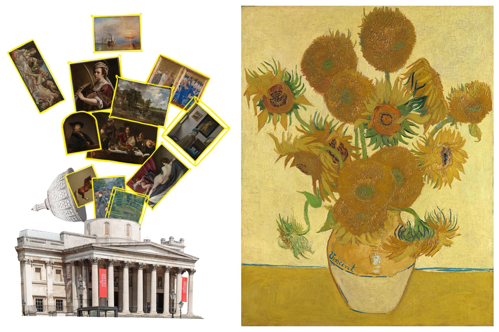 The National Gallery in London is home to Van Gogh's greatest Sunflowe paintings, truly a "national treasure" © The National Gallery, London