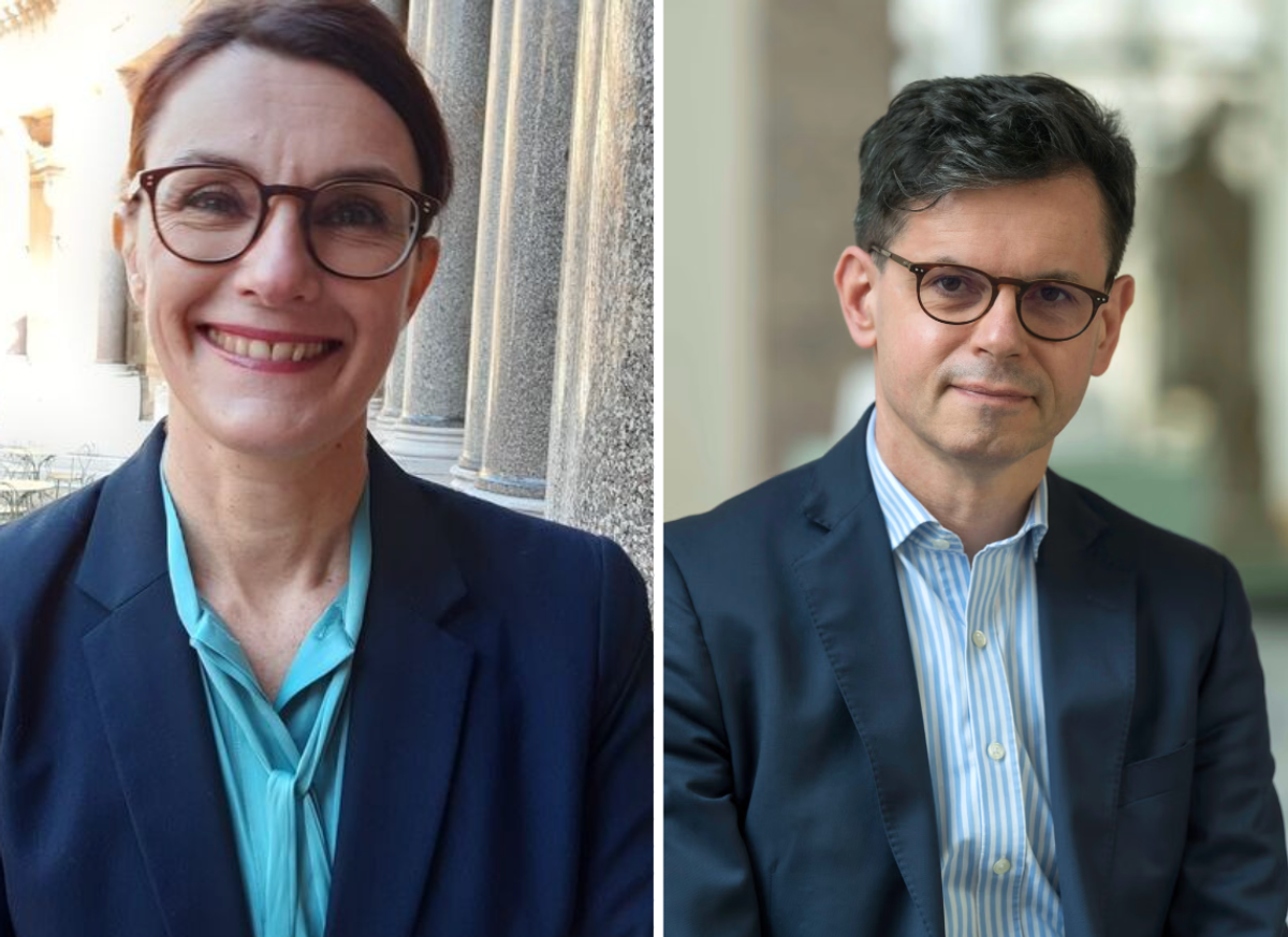 Annick Lemoine (left) and Christophe Léribault (right) Leribault photo: Luc Castel