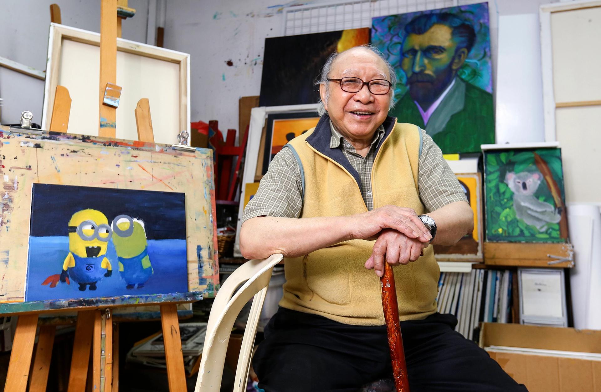 Hong Kong artist Gaylord Chan has died aged 95 Photo by Edmond So/South China Morning Post via Getty Images)