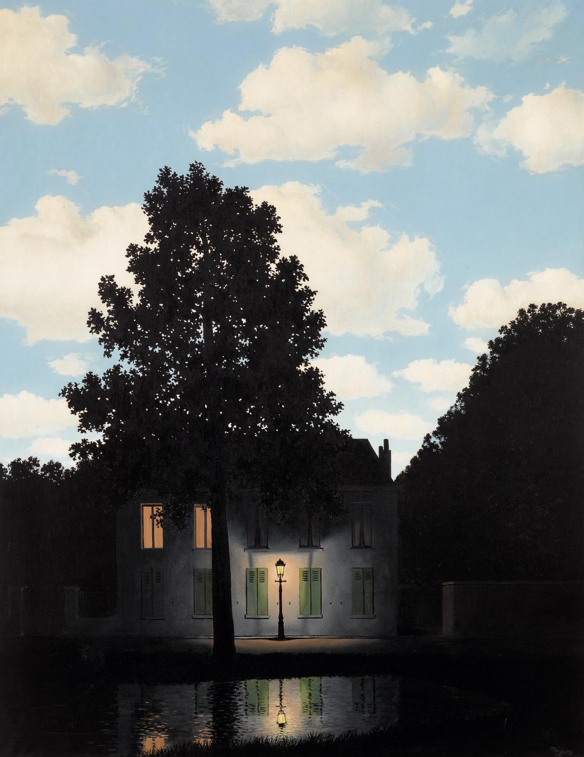 Mica Ertegun's record breaking L’empire des lumières by René Magritte
Courtesy of Christie's
