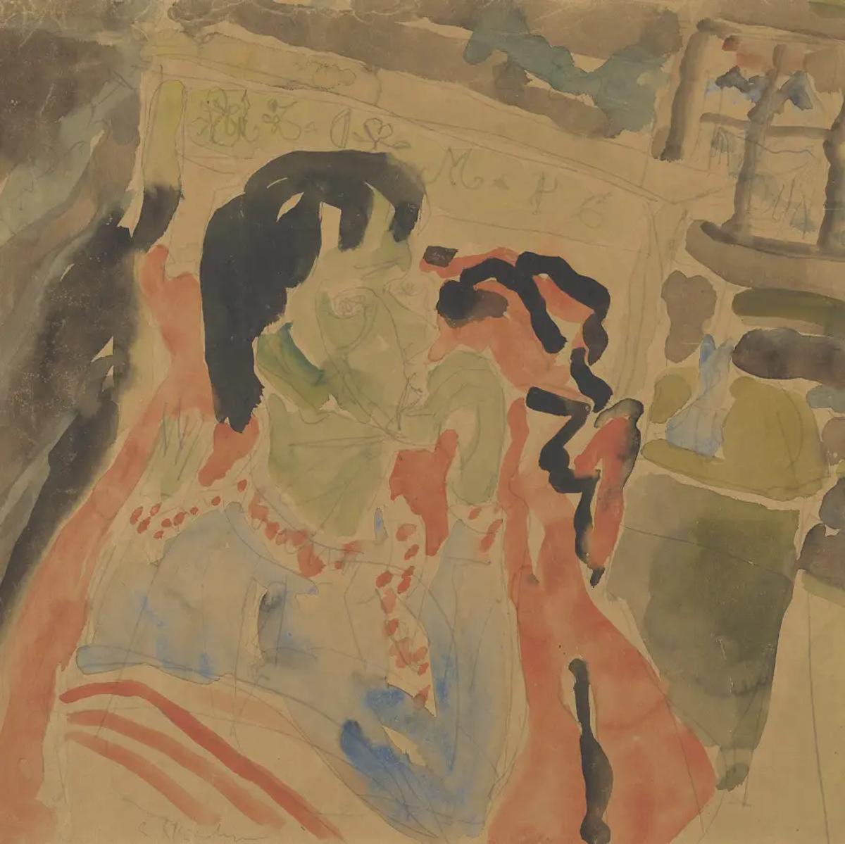 Ernst Ludwig Kirchner, Im Bett liegender Mann (Selbstbildnis), (Man Lying in Bed [Self-Portrait]), 1917-18 Photograph by Travis Fullerton © Virginia Museum of Fine Arts