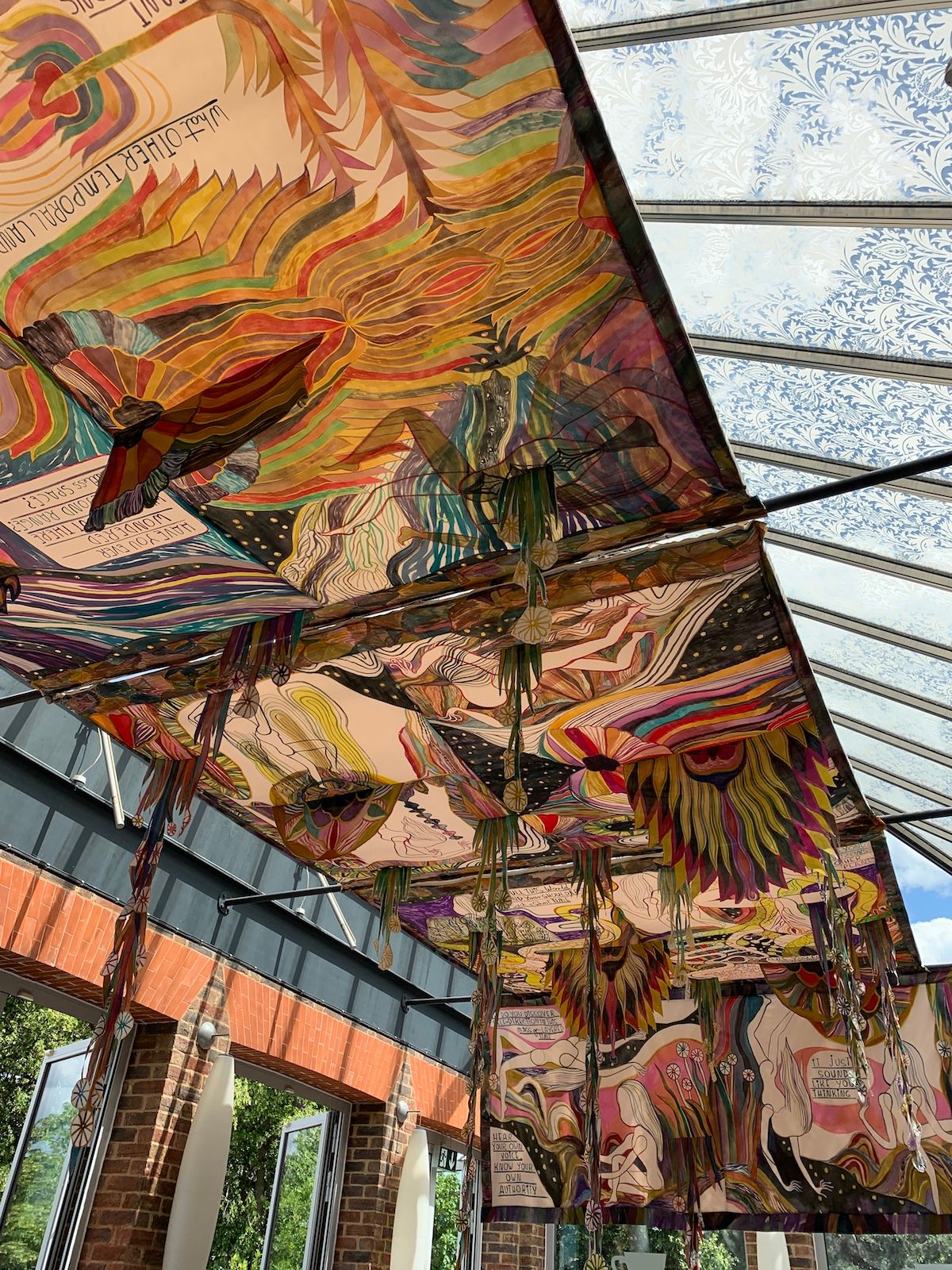 Detail of Emma Talbot's Your Own Authority (2019) in the William Morris Gallery Gareth Harris