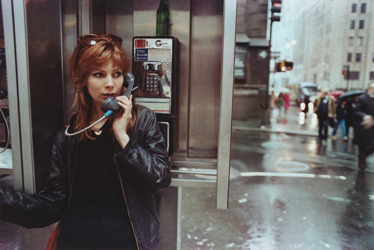 Before the blackout: Allen Frame’s photograph, Cady Noland, phone booth, NYC (1981)
© Allen Frame, courtesy Gitterman Gallery