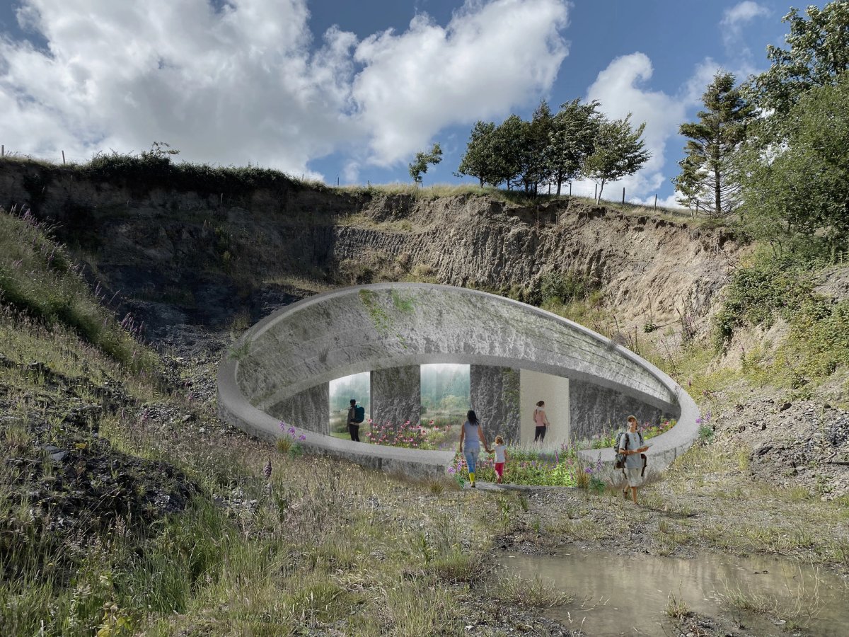 Artistic rendering of ‘SEED’ by Piet Oudolf, Thomas Piper, Nicolas Becker, Lex Bronze AI, vPPR Architects, Emanuele Coccia and AMI. 
© vPPR Architects