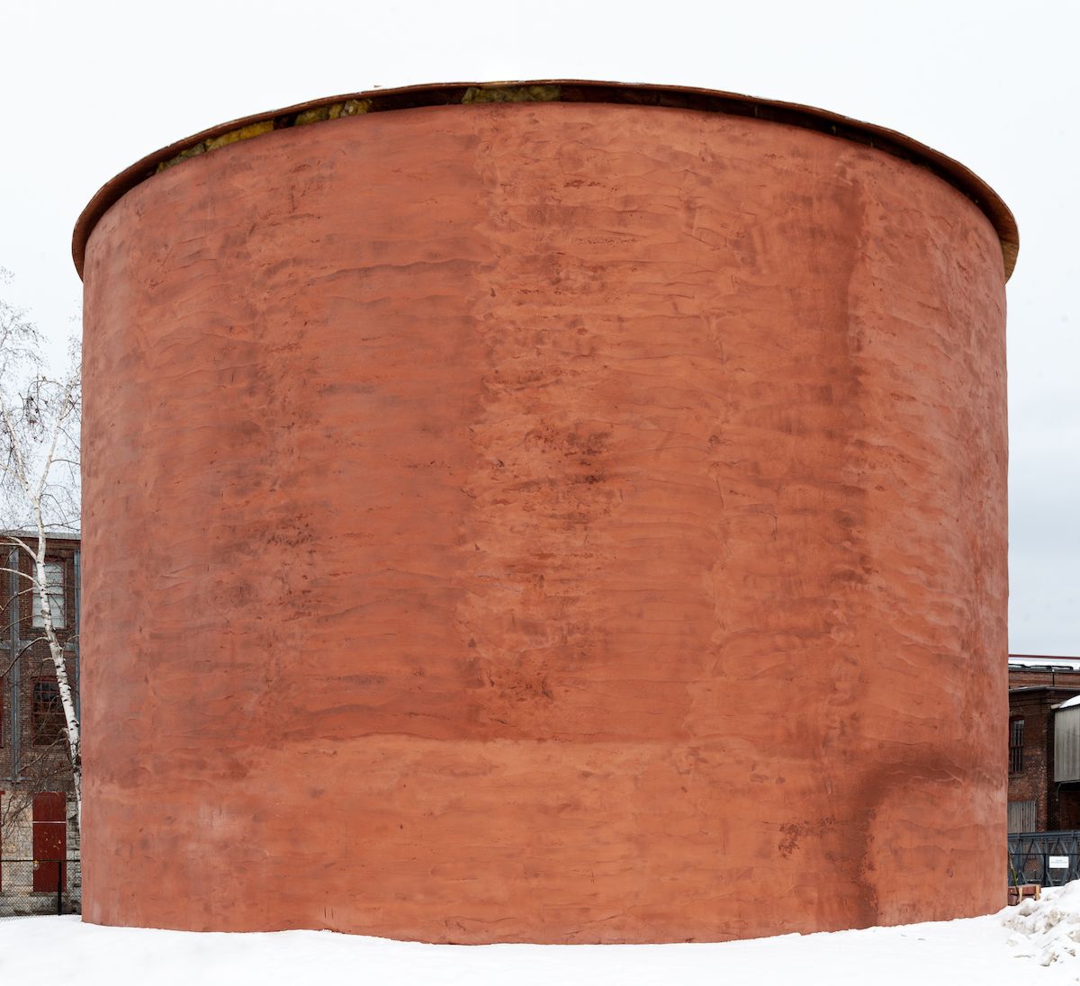 Water tank exterior, future site of James Turrell's Skyspace Will McLaughlin