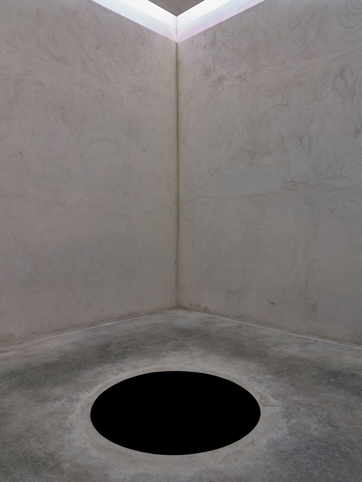 The interior of Anish Kapoor's installation Descent into Limbo (1992) at the Fundação de Serralves, Museum of Contemporary Art in Porto Photo: Filipe Braga; Courtesy Fundação de Serralves, Museum of Contemporary Art, Porto