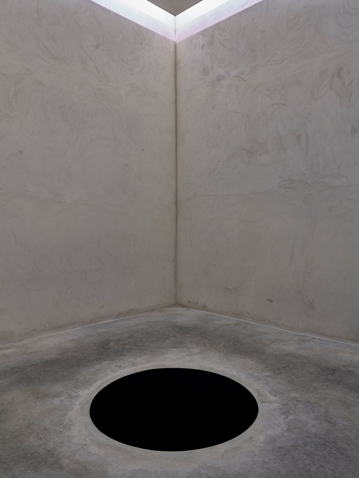 The interior of Anish Kapoor's installation Descent into Limbo (1992) at the Fundação de Serralves, Museum of Contemporary Art in Porto Photo: Filipe Braga; Courtesy Fundação de Serralves, Museum of Contemporary Art, Porto