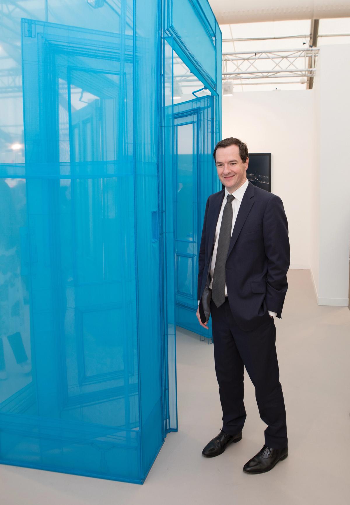 George Osborne, formerly Chancellor of the Exchequer, at Frieze London in 2017 Photo: © David Owens