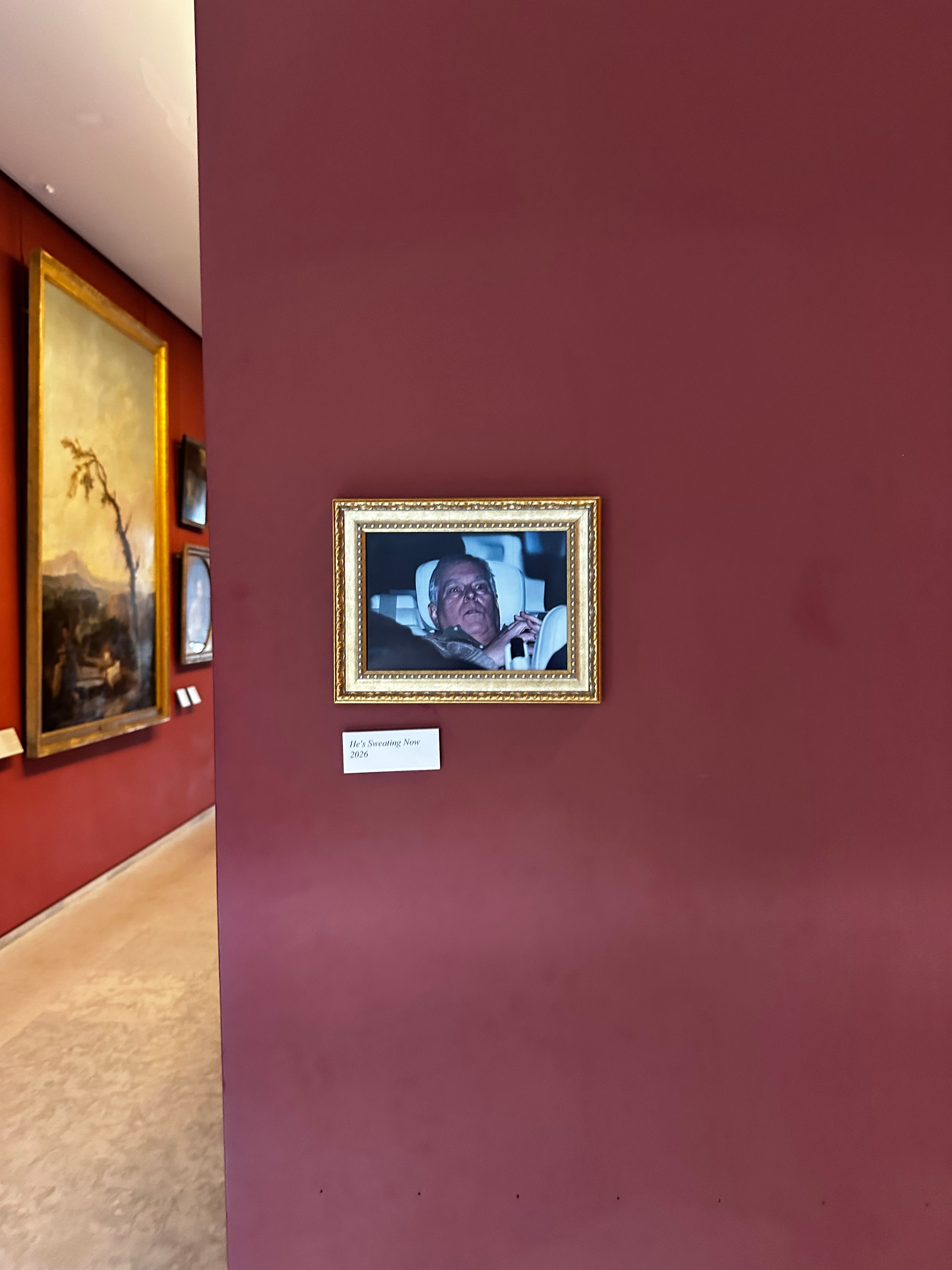 Activist group Everyone Hates Elon put up a photograph of Andrew Mountbatten-Windsor leaving police custody inside the Louvre in Paris Courtesy of Everyone Hates Elon