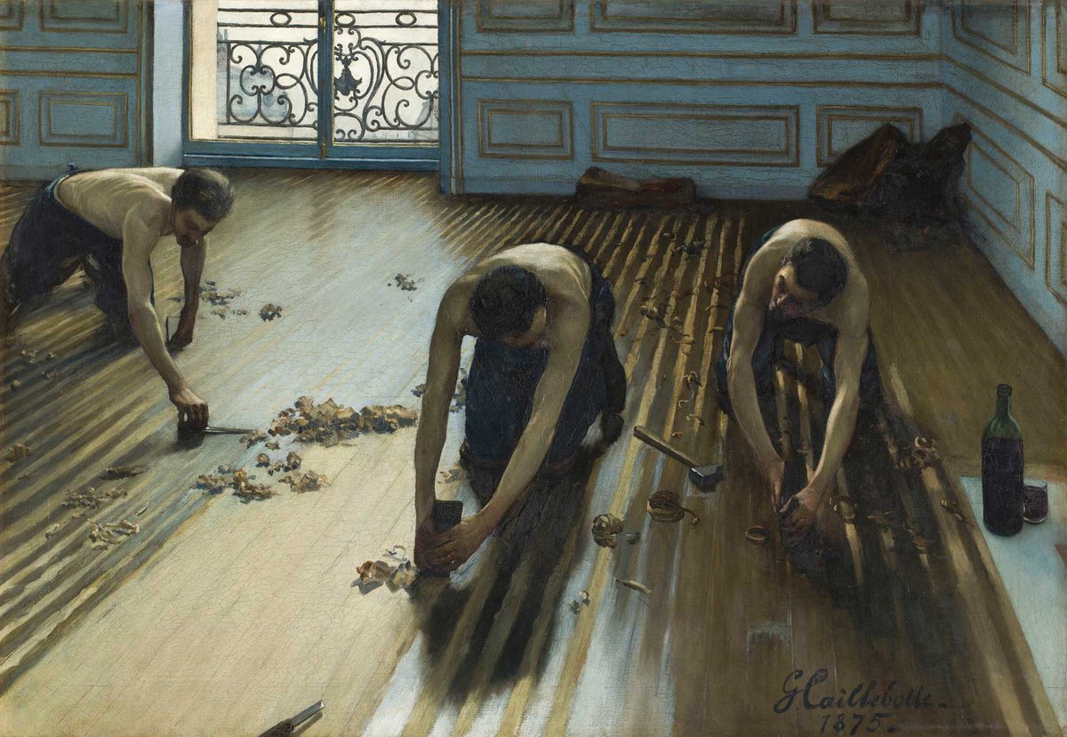 Realism meets Impressionism, with sensuality to spare: Gustave Caillebotte’s The Floor Scrapers (1875)
Courtesy of Musée d’Orsay, Dist. GrandPalaisRmn/Franck Raux