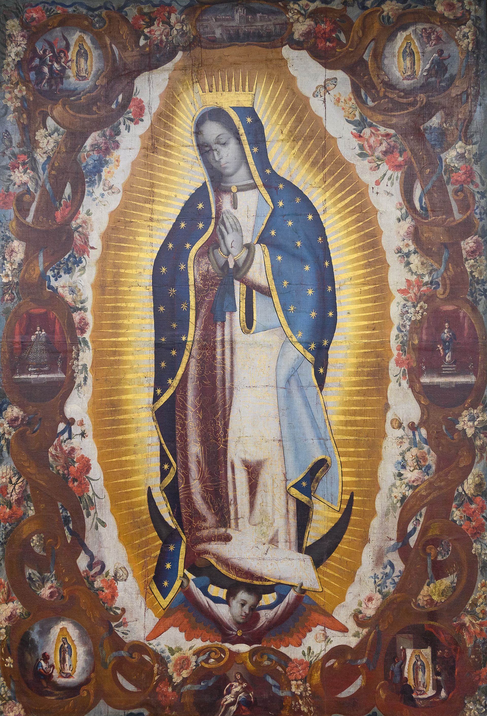 Unknown artist, Virgin of Guadalupe (16th century). Twitter/FBI Los Angeles.