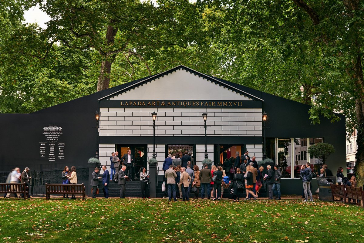 The Lapada Art & Antiques Fair in Berkeley Square last year Courtesy of Lapada