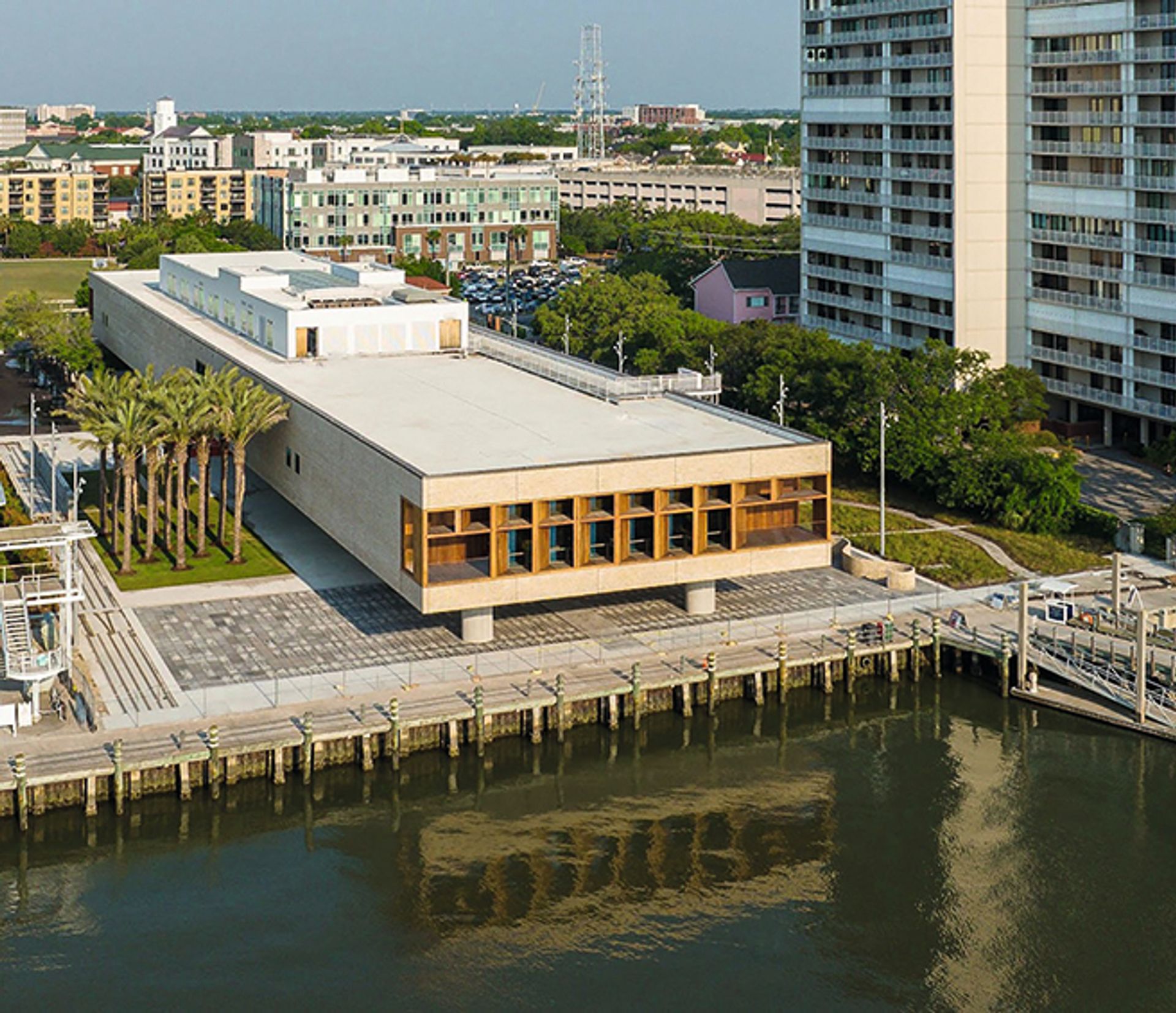 The new International African American Museum sits on Gadsden’s Wharf, where 100,000 slaves entered the US Courtesy of the Museum