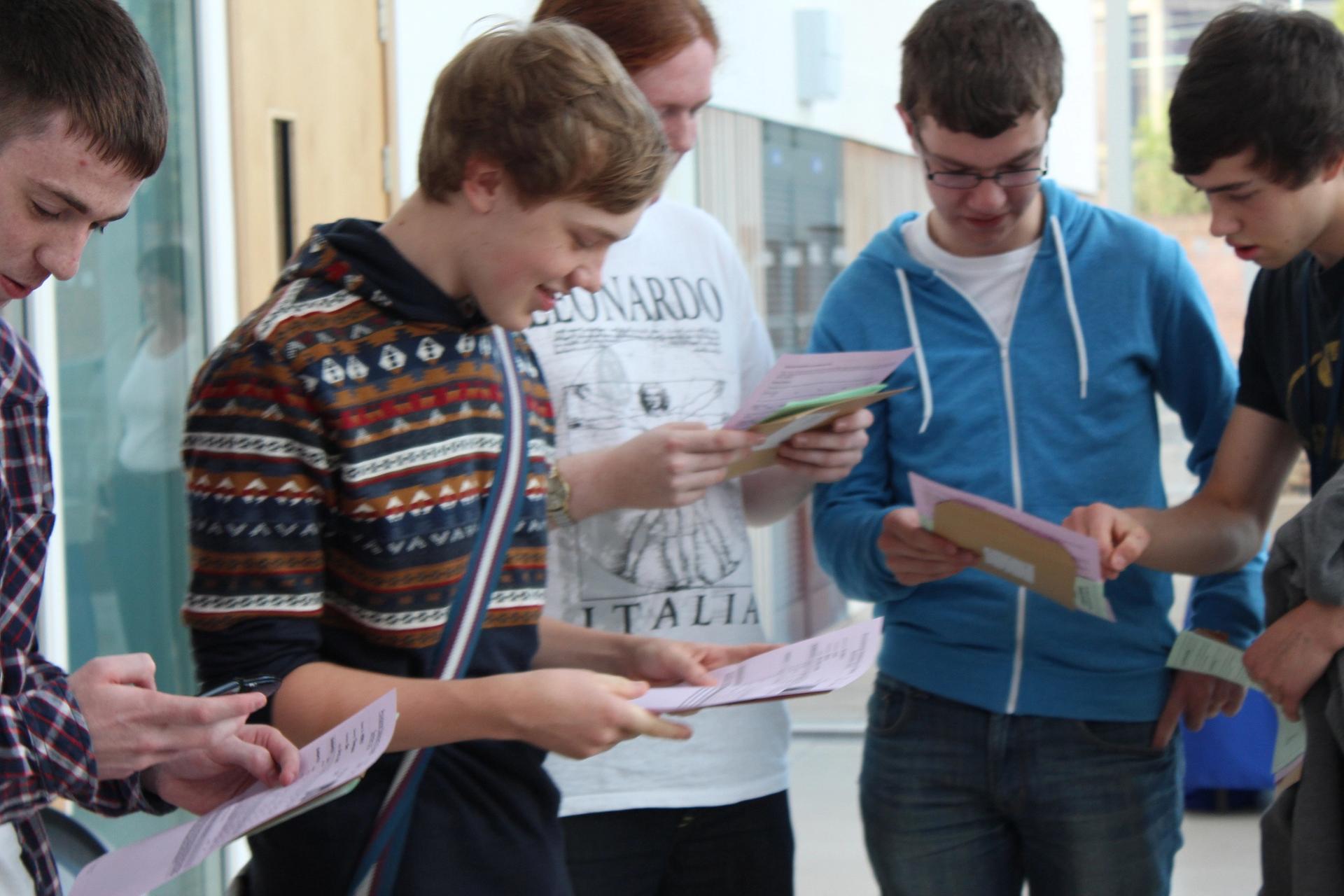 A-level results day at City of Stoke on Trent Sixth Form College Courtesy of City of Stoke on Trent Sixth Form College via Flickr