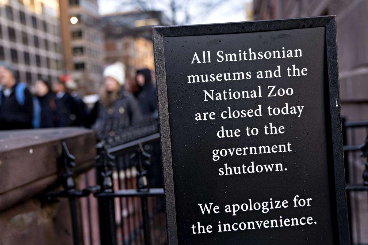 In January, visitor numbers at the 19 Smithsonian institutions were down 87% compared to the same month last year Andrew Harrer/Bloomberg via Getty Images