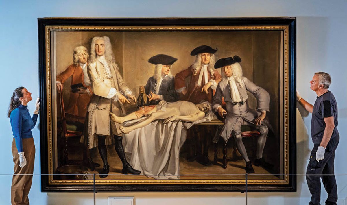 The show at Edinburgh’s National Museum of Scotland includes The Anatomy Lesson of Dr Willem Röell (1728) by Cornelis Troost © Neil Hanna
