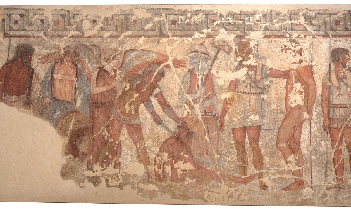 Etruscan frescoes worth €15m go on display in Rome as part of Italian acquisition strategy