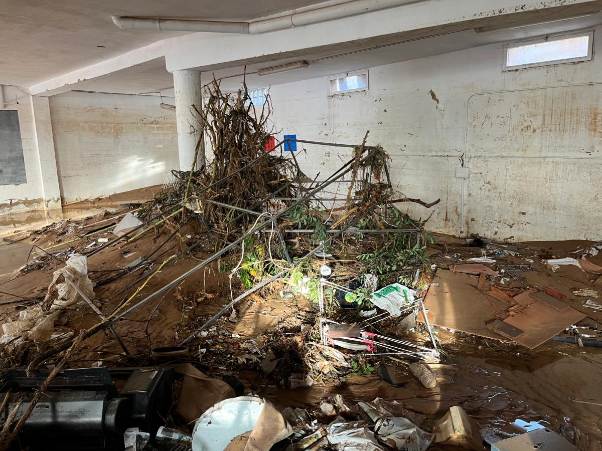 Cases’s studio was devastated by the floods
Courtesy of Ricardo Cases