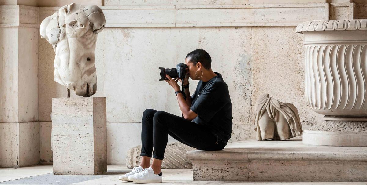 After winning the Max Mara Art Prize for Women, Cammock travelled to Italy to study the Baroque period Portrait © Sebastiano Luciano