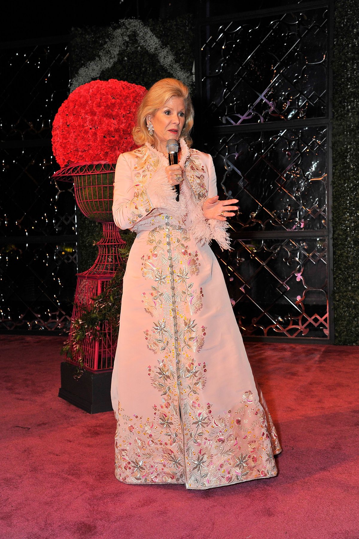 Diane B. Wilsey speaks during the Oscar de la Renta: The Retrospective Benefit Gala at the De Young Museum in San Francisco Photo: Steve Jennings/Getty Images for Fine Arts Museums of San Francisco