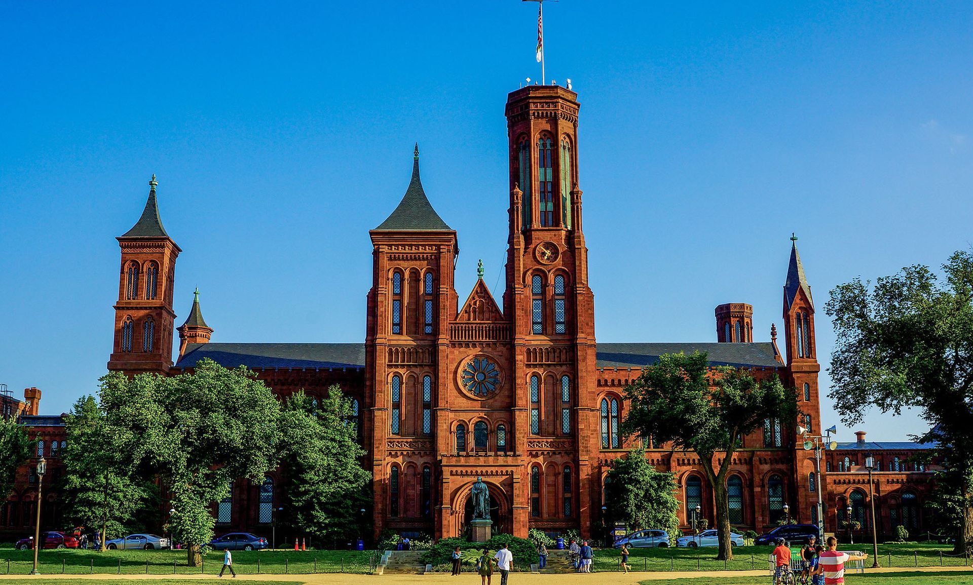 The Smithsonian Building in Washington, DC Photo by Nate Lee, via Wikimedia Commons
