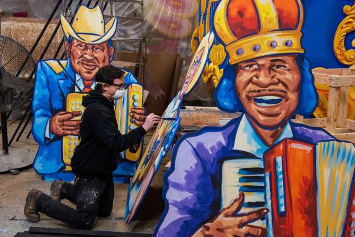 Parade float builders have been hired for the show's installation and participating artists will serve as paid docents. Design by Caroline Thomas, with help from Ryan Blackwood, Joan Shivers, Daniel Fuselier and Christa Stifller Photo: Ryan Hodgson-Rigsbee