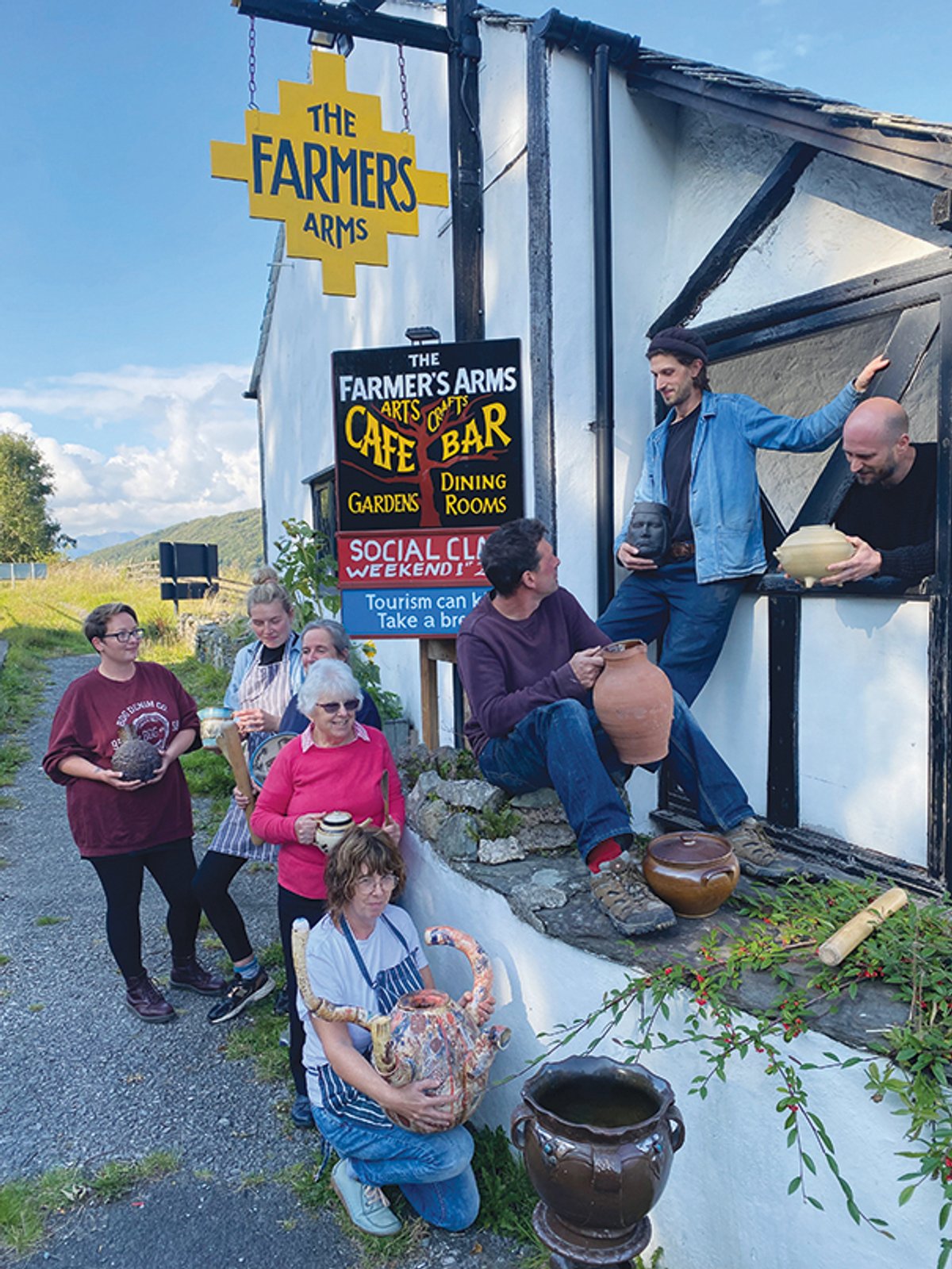 The Farmer’s Arms inn was rescued by Grizedale Arts and now hosts arts events
Photo: Grizedale