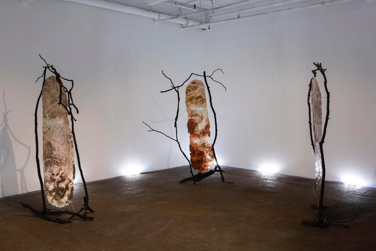 Installation view of Vanessa Thill's exhibition Balsam at Deli Gallery in Brooklyn