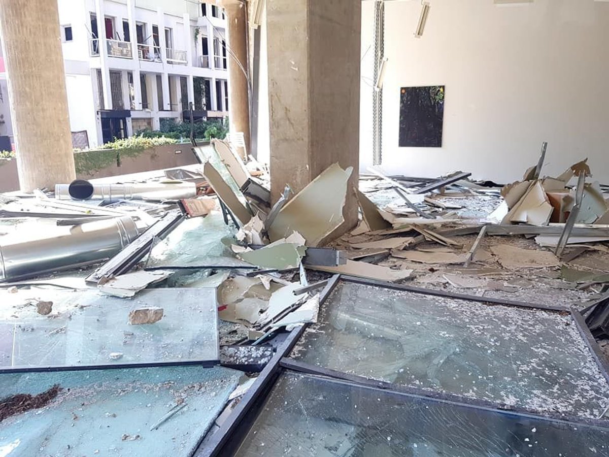 Gallerie Tanit was destroyed in the Beirut explosion, along with a newly inaugurated exhibition of paintings by the artist Abed Al Kadiri Courtesy of Abed Al Kadiri