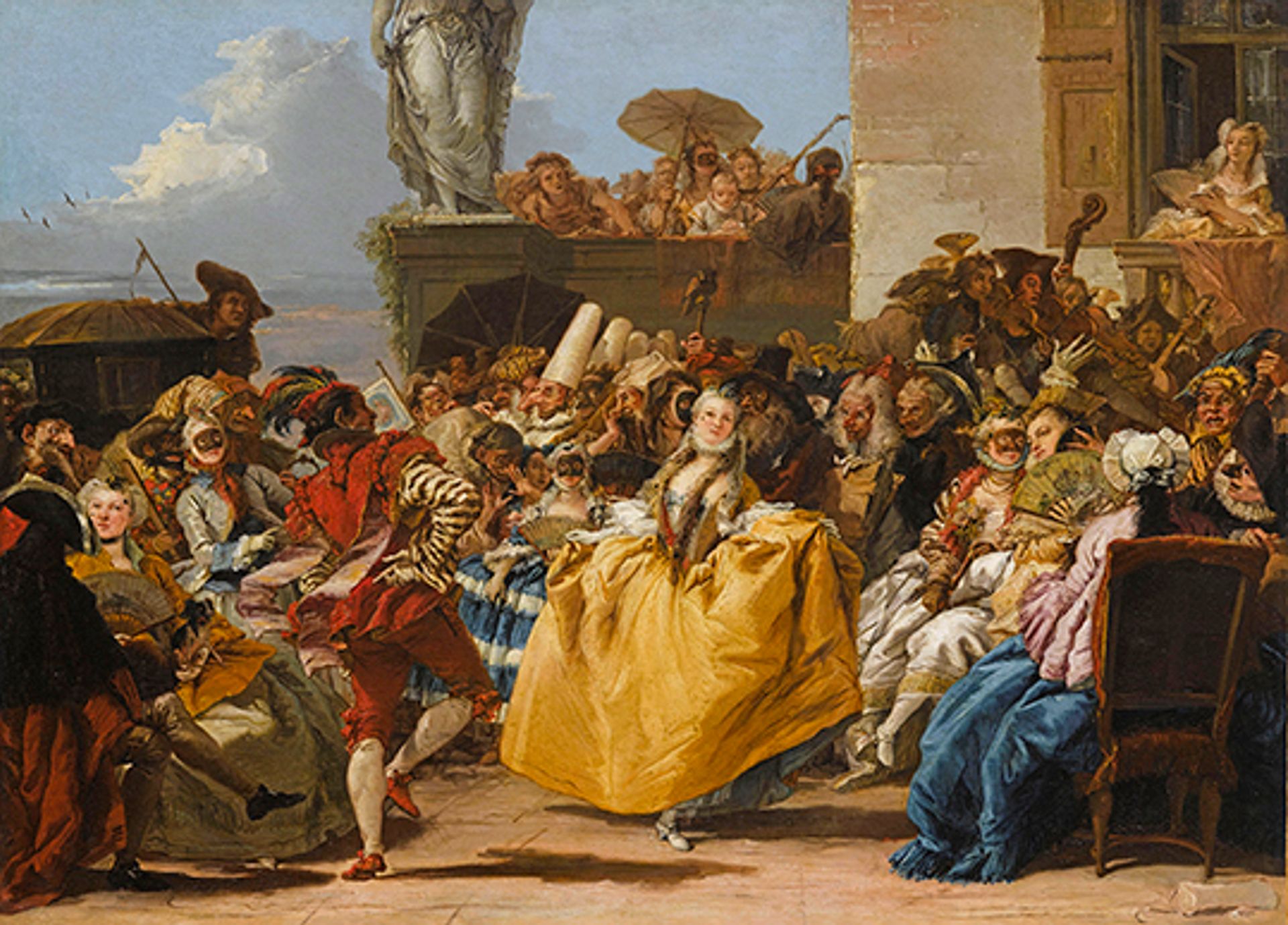 Giandomenico Tiepolo, Carnival Scene, or the Minuet (1754-55) © RMN-Grand Palais / Franck Raux