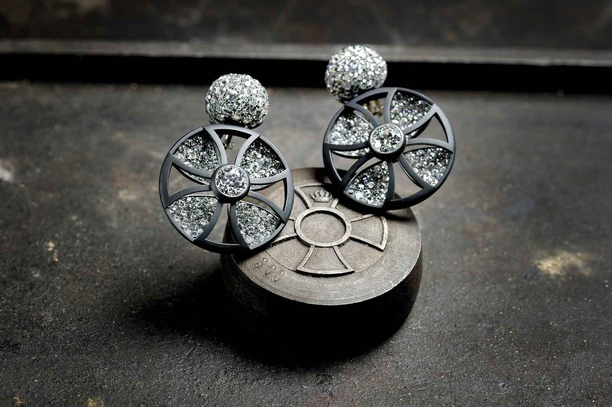 Earrings from Hemmerle's 125th anniversary collection Courtesy of Hemmerle
