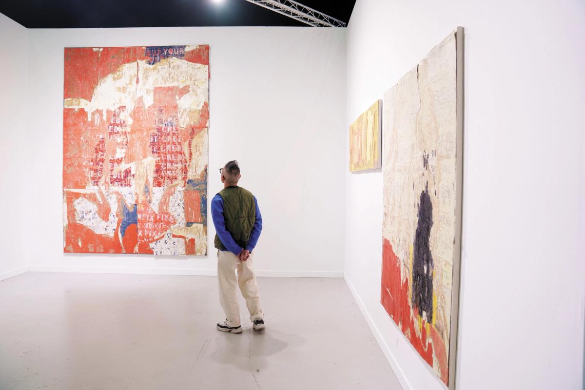 A number of Edgar Ramirez’s other works are on Chris Sharp Gallery’s stand at Frieze Los Angeles Photo: Eric Thayer