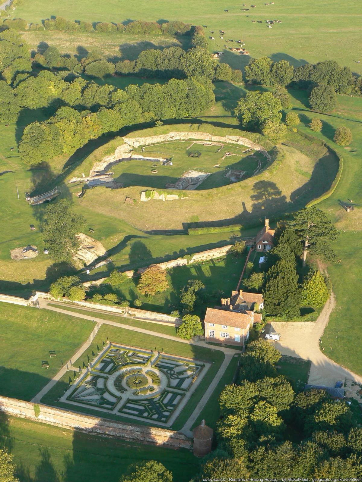 Once a major Tudor palace, built from 1531, Basing House rivalled Hampton Court. Today this Grade II listed "building" is all that remains © Copyright MickofFleet
