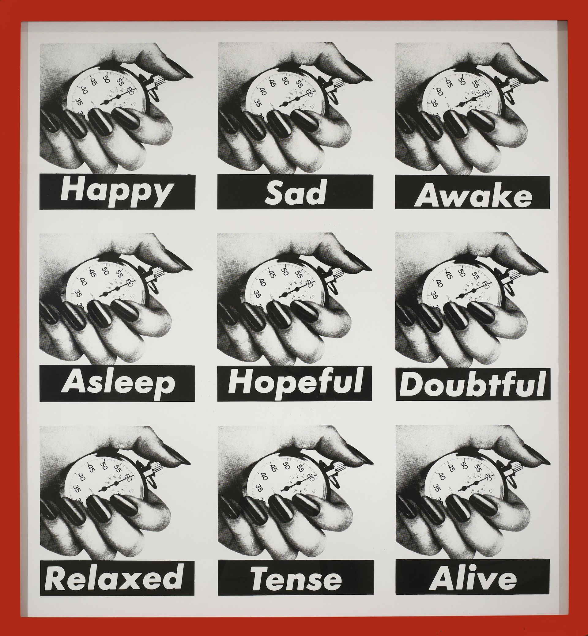 Barbara Kruger, Untitled, 1989.  Collection of Orange County Museum of Art. Gift of Eugene C. White and the estate of Robert H. Tyler. © Barbara Kruger