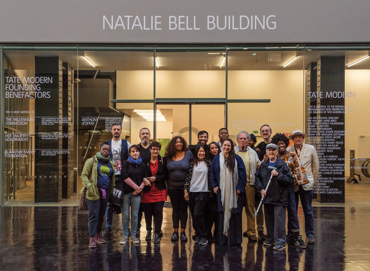 The Cuban artist Tania Bruguera renamed Tate Modern's main building after local activist Natalie Bell as part of her 2018 Turbine Hall commission © Tate