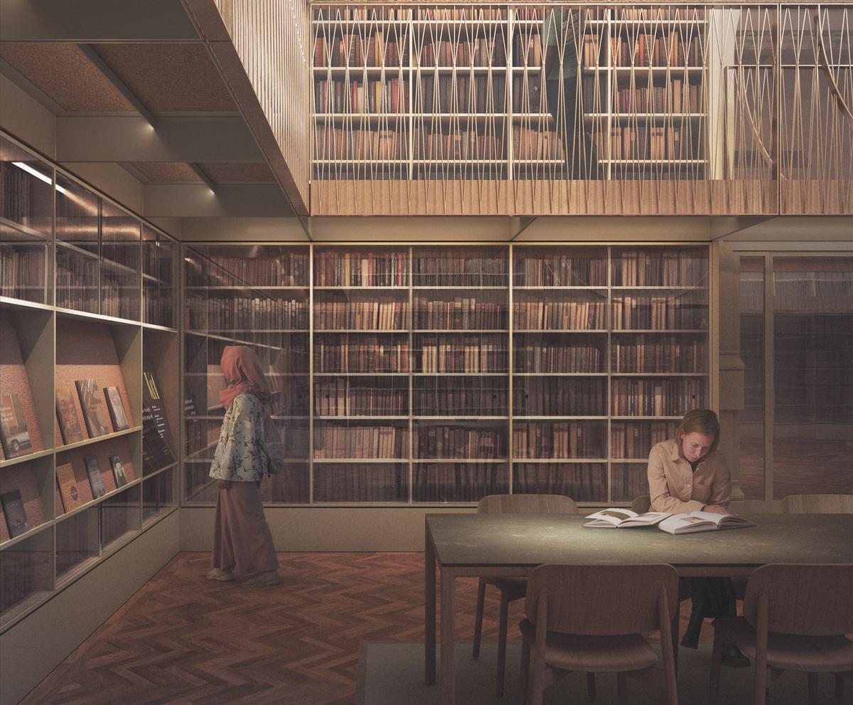 A rendering of the Kusuma Gallery (gallery 98) in the V&A’s Photography Centre © Schmidt Massie, design by Gibson Thornley