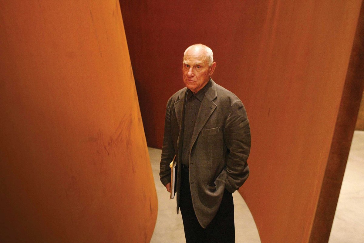 Richard Serra in his installation The Matter of Time (1994-2005) at the Guggenheim, Bilbao, in 2005
Photo: RAFA RIVAS/AFP via Getty Images
