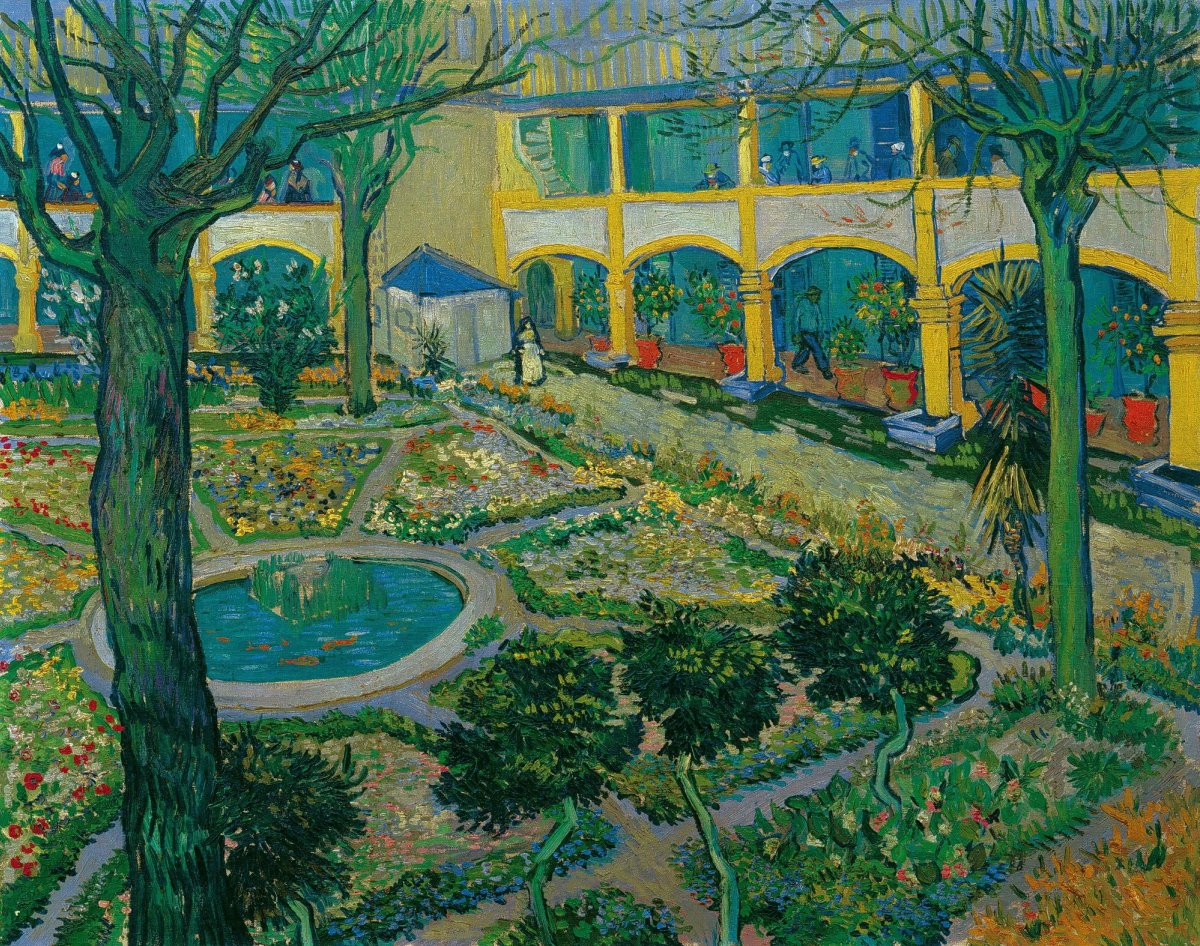 Van Gogh’s The Courtyard of the Hospital at Arles (April-May 1889)
Oskar Reinhart Collection “Am Römerholz”, Winterthur