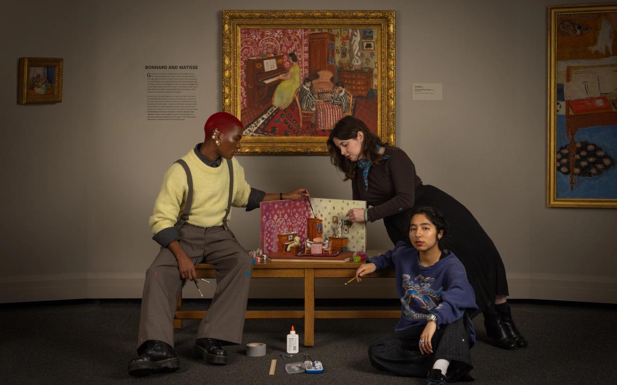 Models creating a miniature of Henri Matisse’s Pianist and Checker Players (1924) 
National Gallery of Art, Collection of Mr. and Mrs. Paul Mellon, 1985.64.25