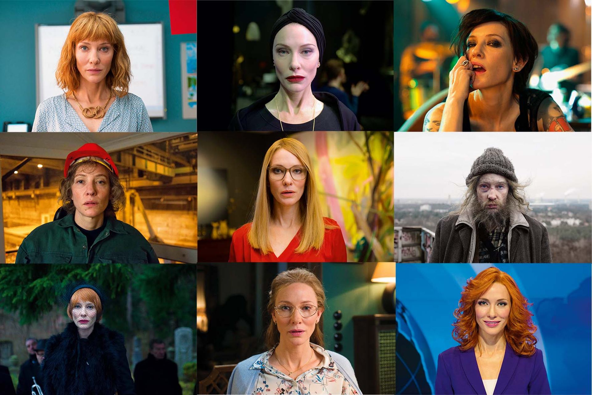 The many faces of art history—nine of Cate Blanchett's characters in Manifesto Julian Rosefeldt