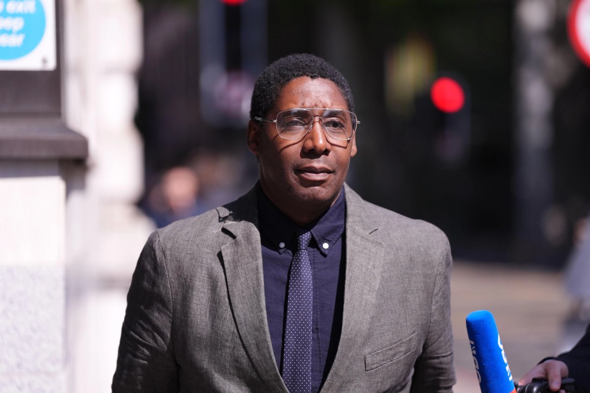 Oghenochuko Ojiri, the owner of Ojiri Gallery in east London, outside Westminster Magistrates' Court, London, on 9 May
PA Images / Alamy Stock Photo