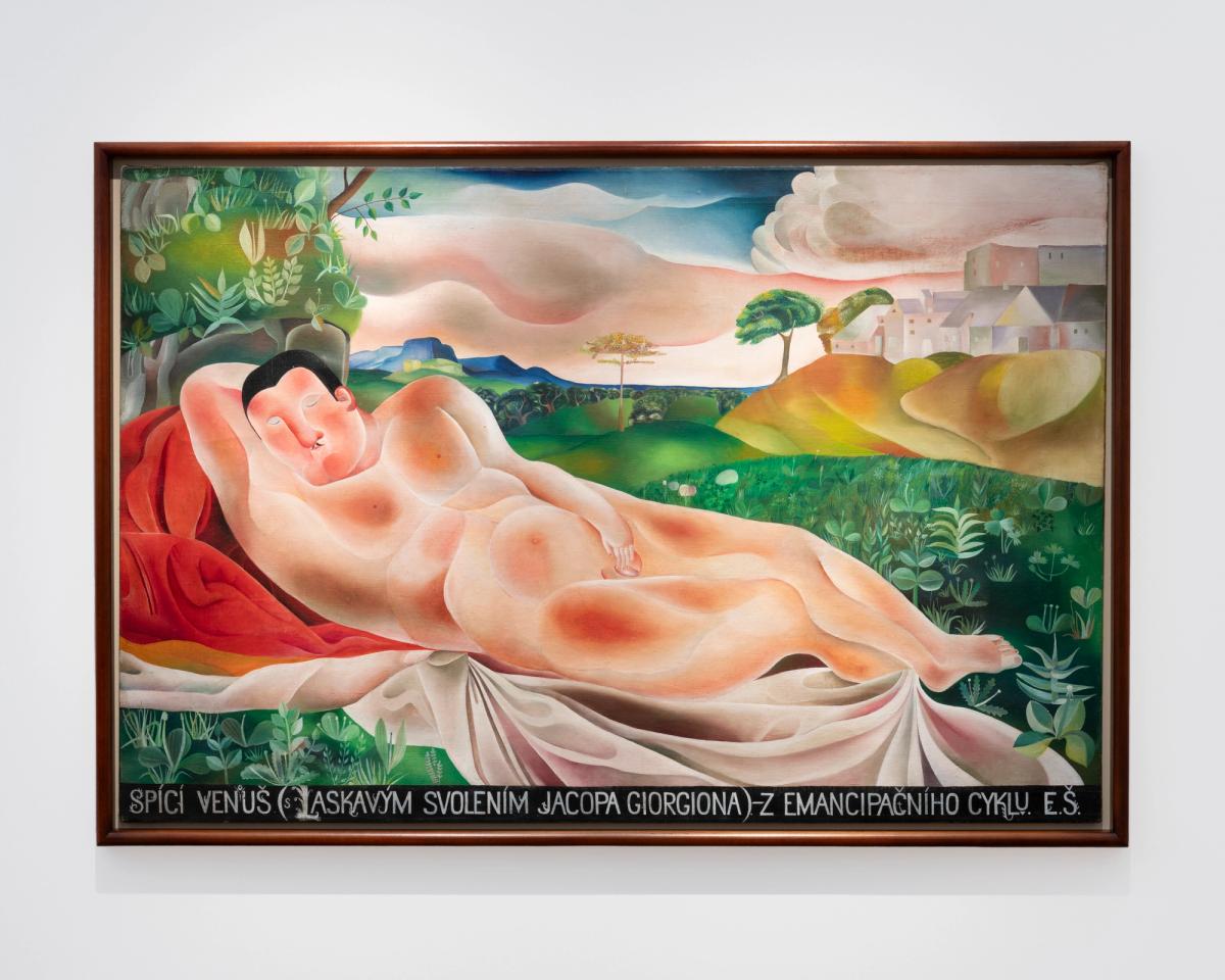 The Frieze Tate Fund acquired Eva Švankmajerová's Spící Venouš (Sleeping Venus) (1969) from The Gallery of Everything at Frieze Masters © the estate of the artist. Photo © Tate (Joe Humphrys and Josh Croll)