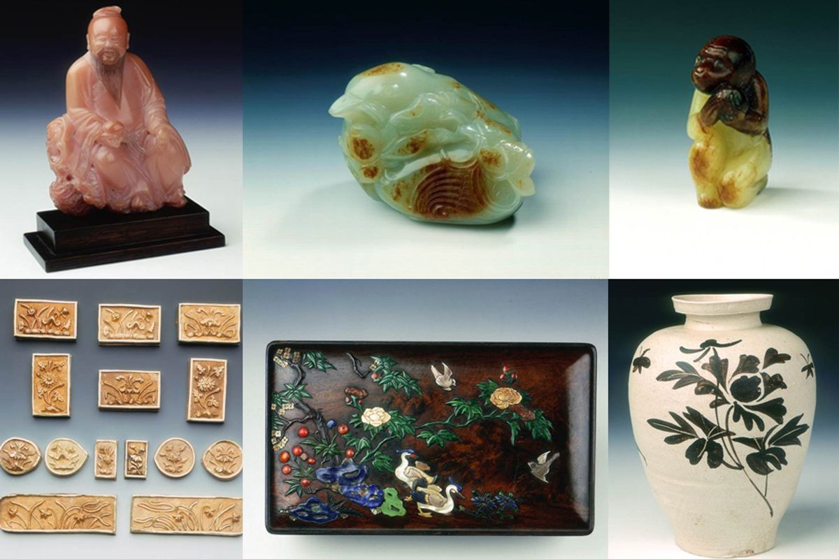 Some of the objects stolen from the Bath Museum of East Asian Art Avon and Somerset Police