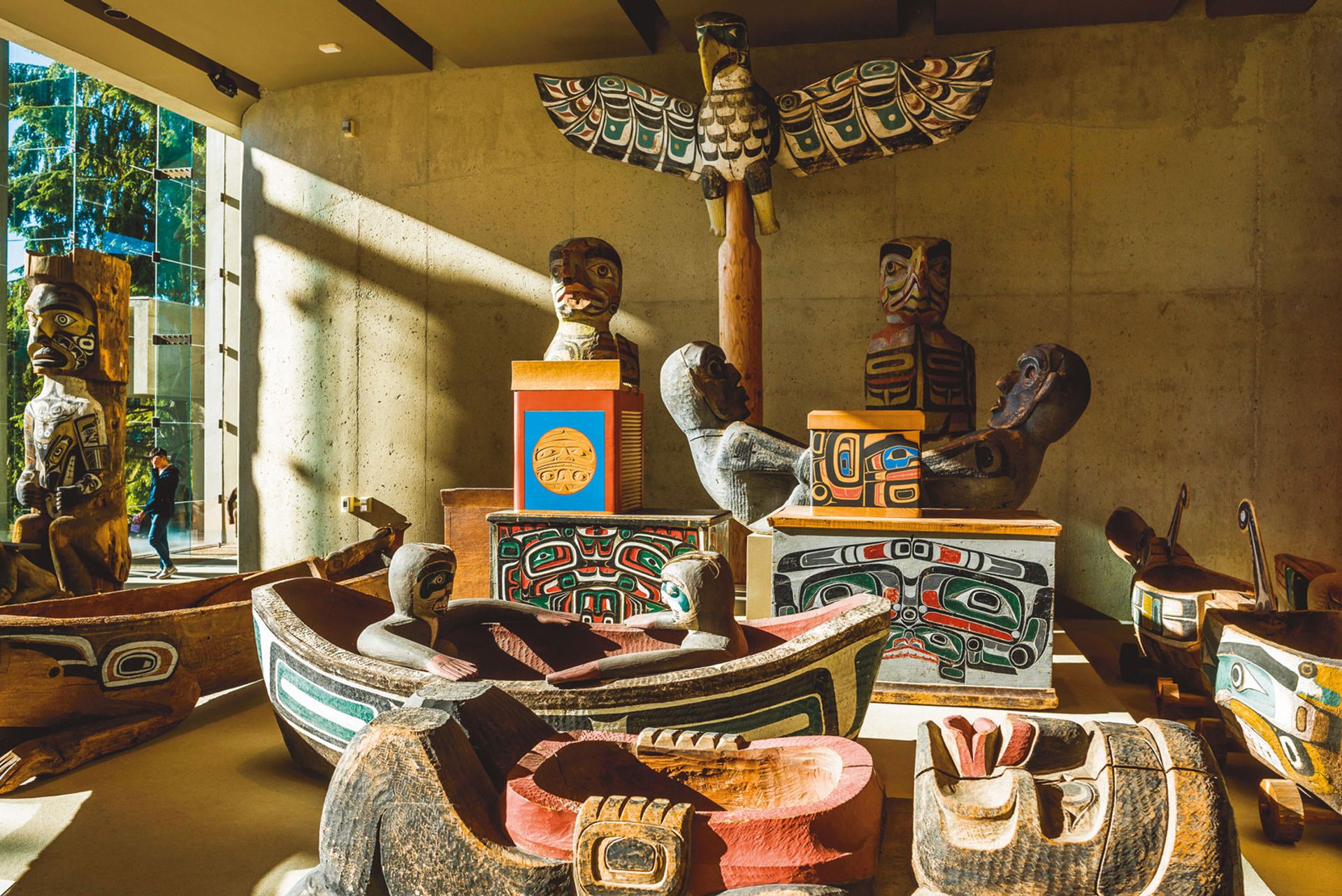 The Museum of Anthropology at the University of British Columbia in Vancouver has pioneered policies that involve Indigenous people in the use and display of art and artefacts Michael Wheatley/Alamy Stock Photo