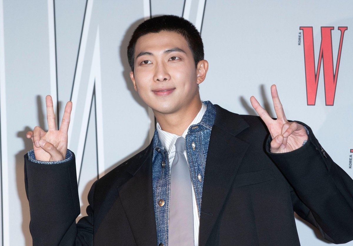 Art collector and K-Pop superstar RM in 2023 Photo: Sipa USA/Alamy Live News