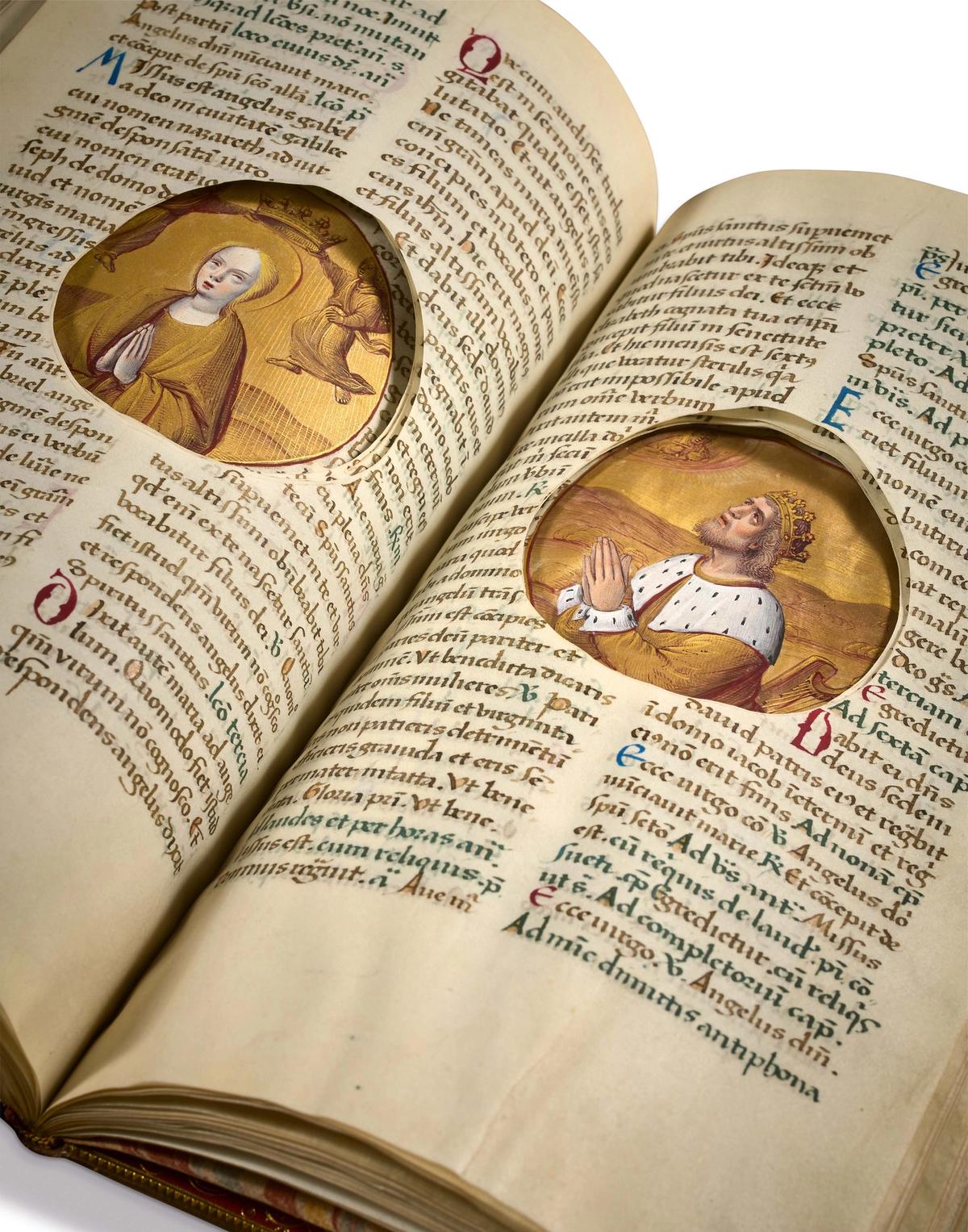The illuminated Petau-Rothschild’s Hours, painted on vellum in the Loire Valley by Jean Poyet in the 16th century, now estimated at €700,000-€900,000 in the Aristophil auction in Paris Aguttes