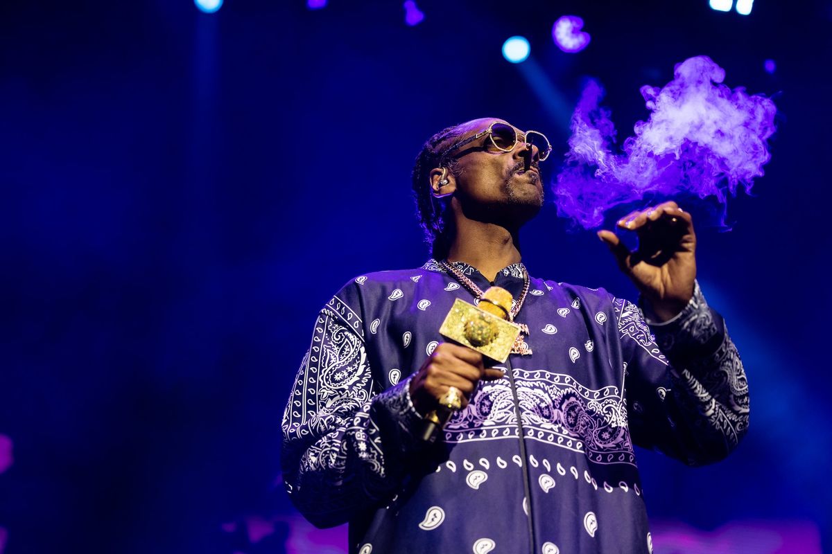 Snoop Dogg performs in Australia in 2023 Photo by Bruce Baker, via Flickr
