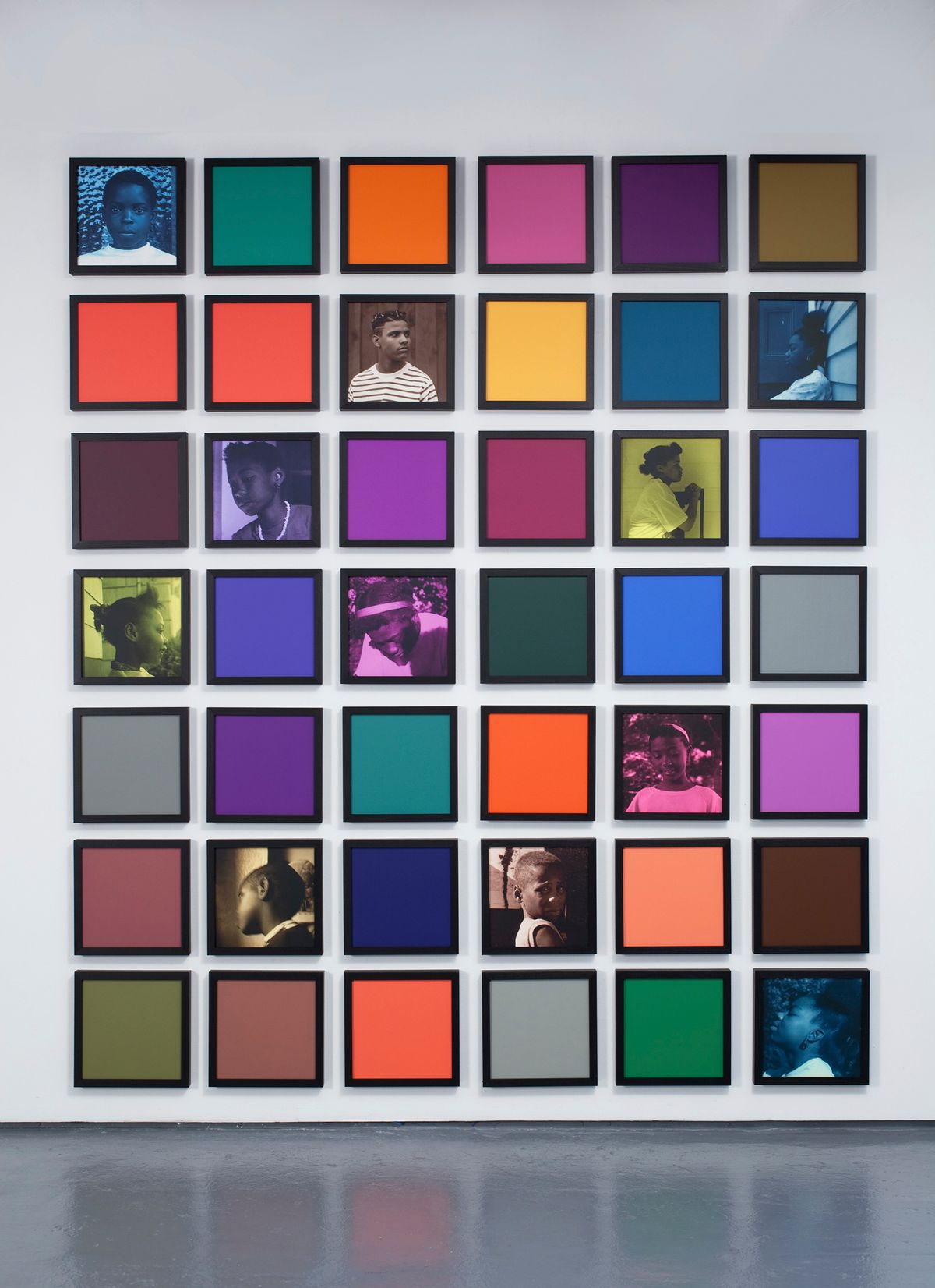 Carrie Mae Weems's Colored People Grid (2009-10) Photo: Jack Shainman Gallery, NY